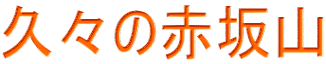久々の赤坂山